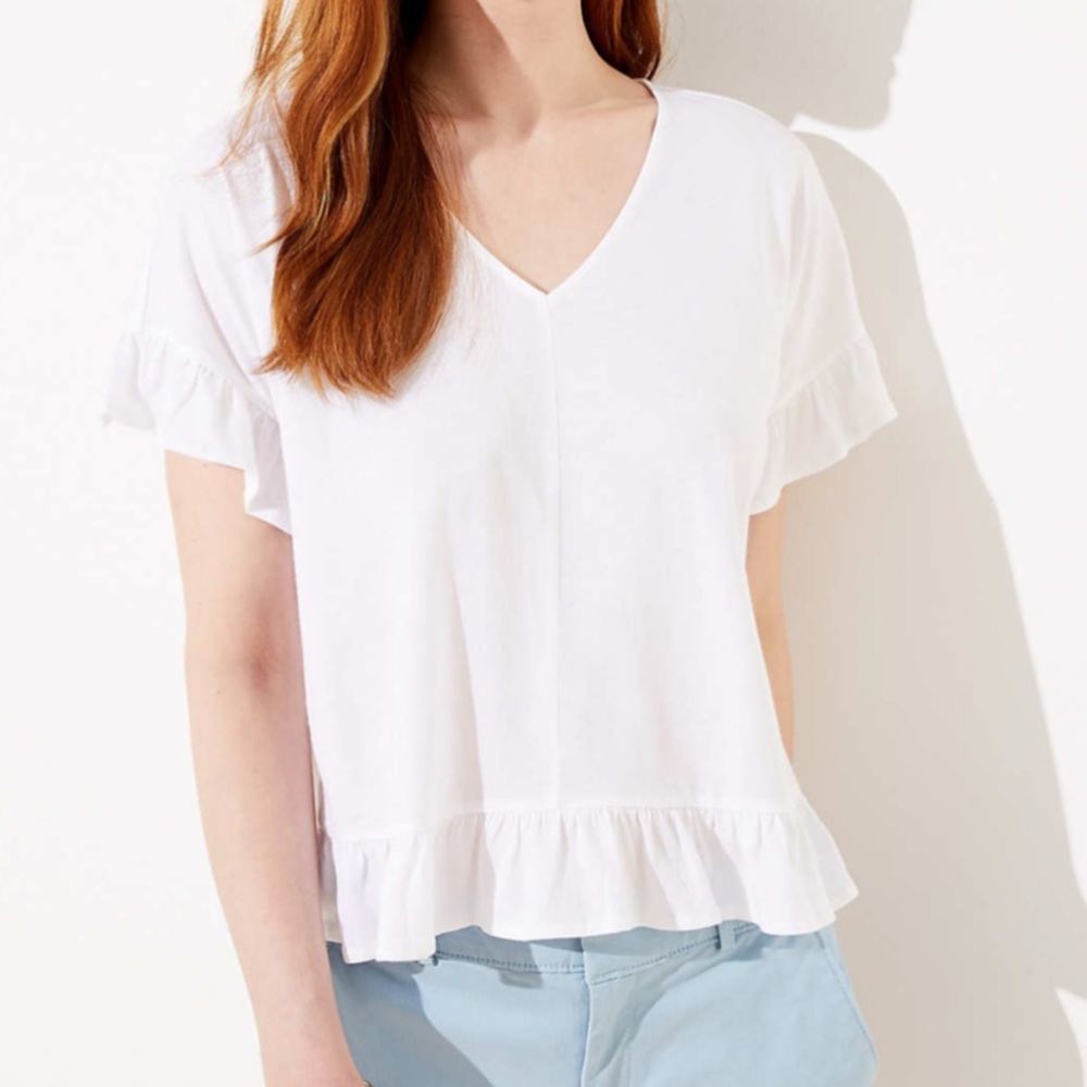 NWT LOFT Flutter Tee